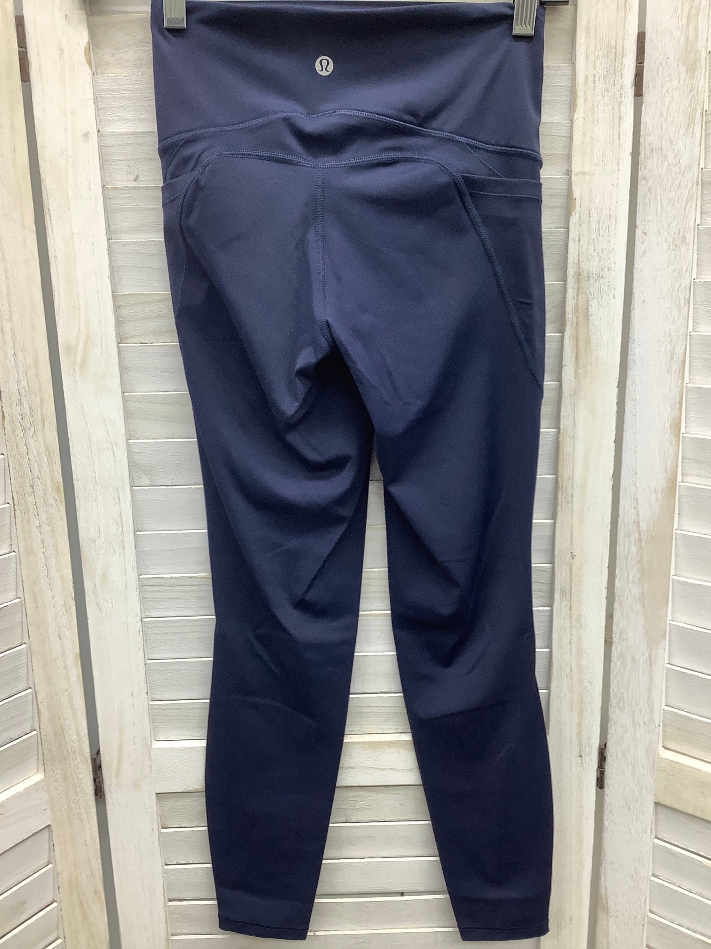 Navy Athletic Leggings Capris Lululemon, Size S