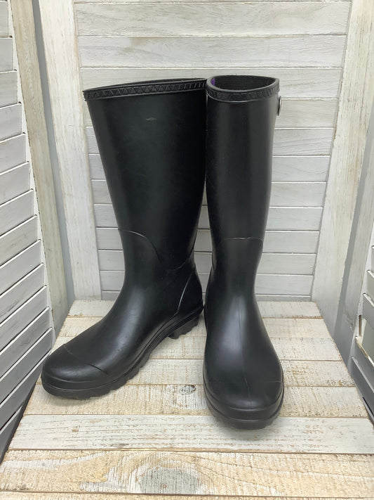 Black Boots Mid-calf Heels Ugg, Size 8