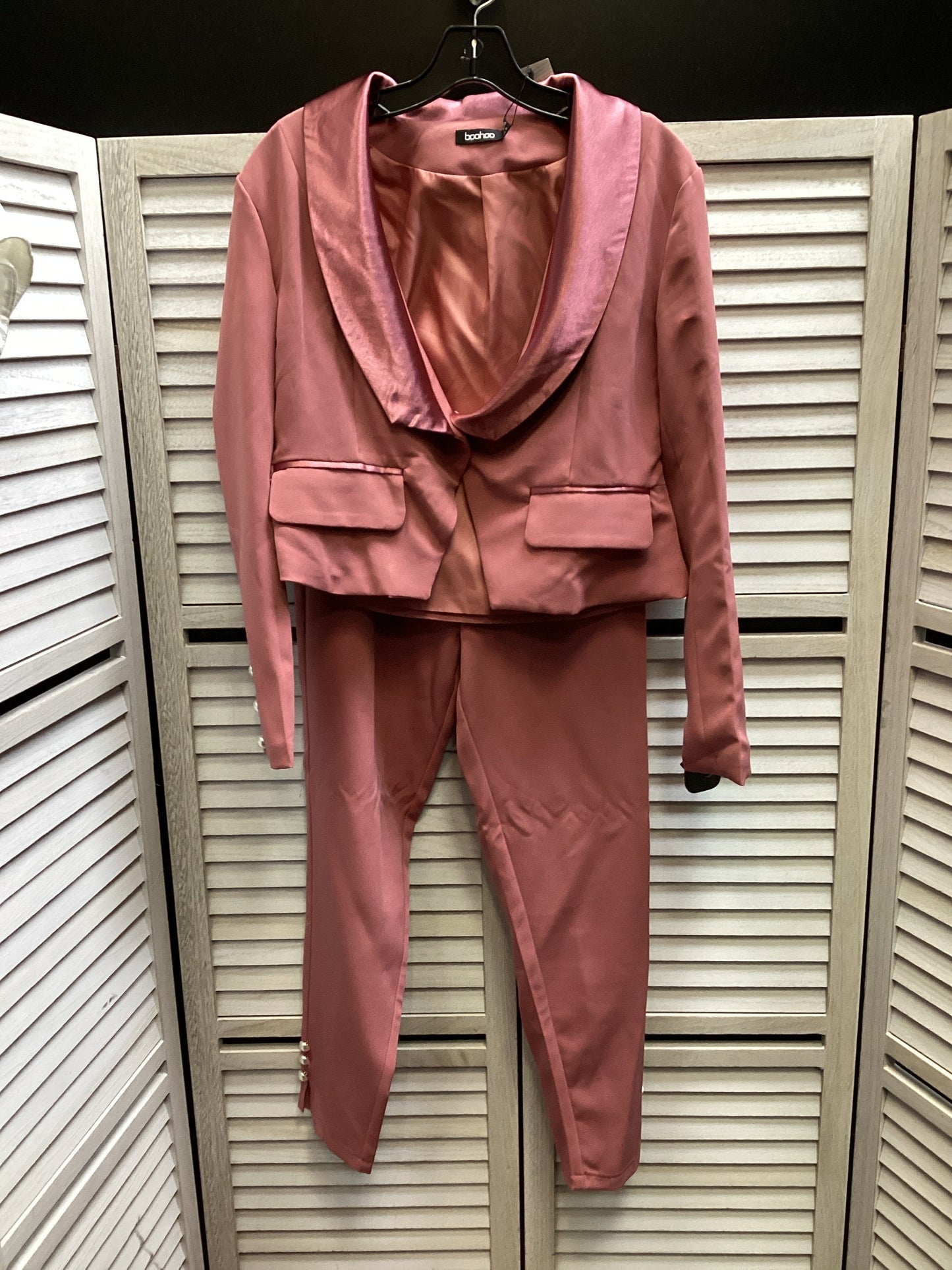 Pants Suit 2pc By Boohoo Boutique In Pink, Size: 6