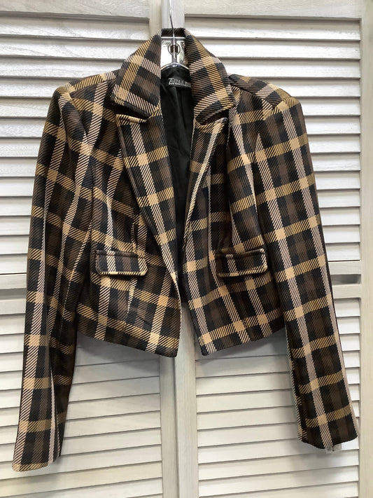Plaid Pattern Blazer New York And Co, Size S