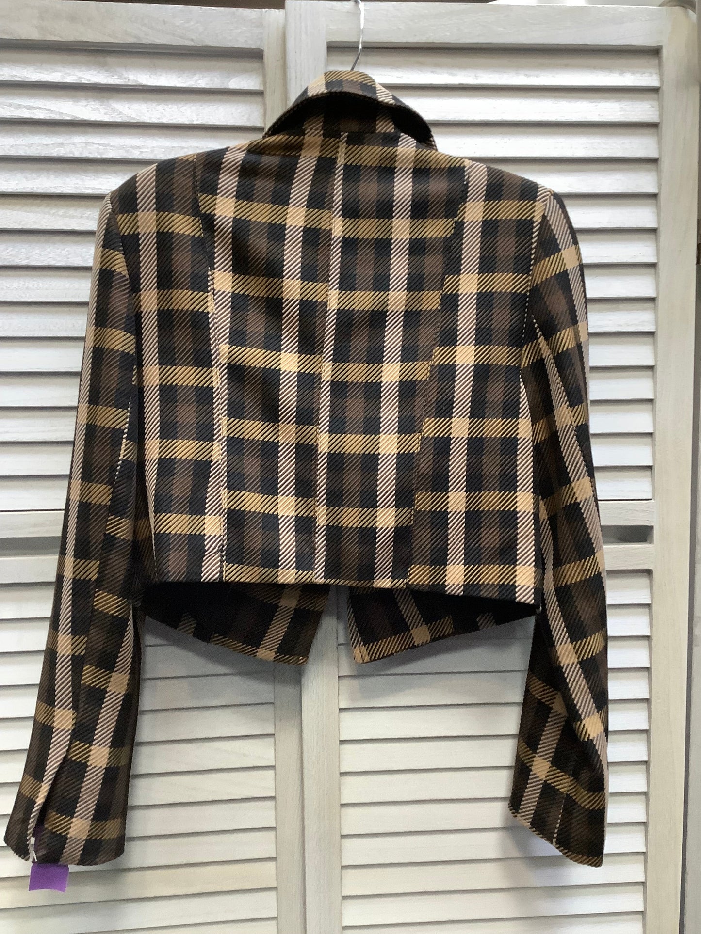 Plaid Pattern Blazer New York And Co, Size S