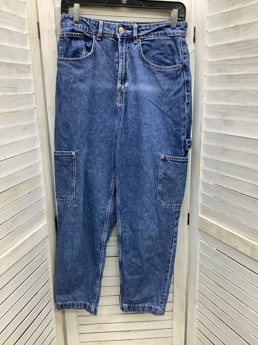 Blue Denim Jeans Straight Divided, Size 6