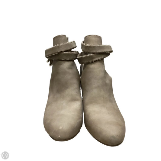 Boots Ankle Heels By Jennifer Lopez In Taupe, Size: 9.5