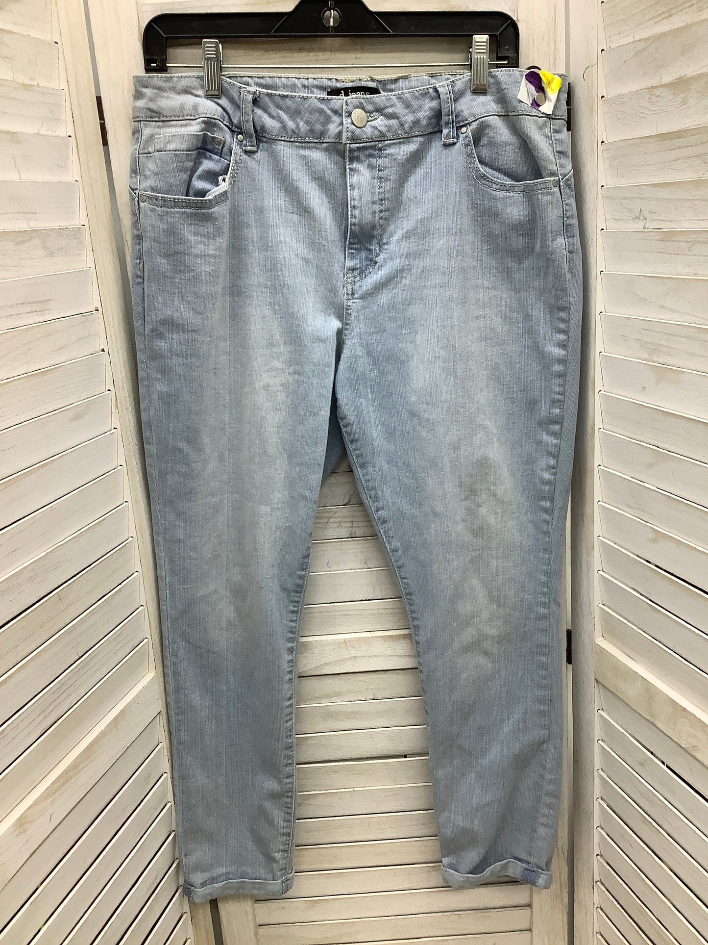 Jeans Straight By D Jeans In Blue Denim, Size: 14