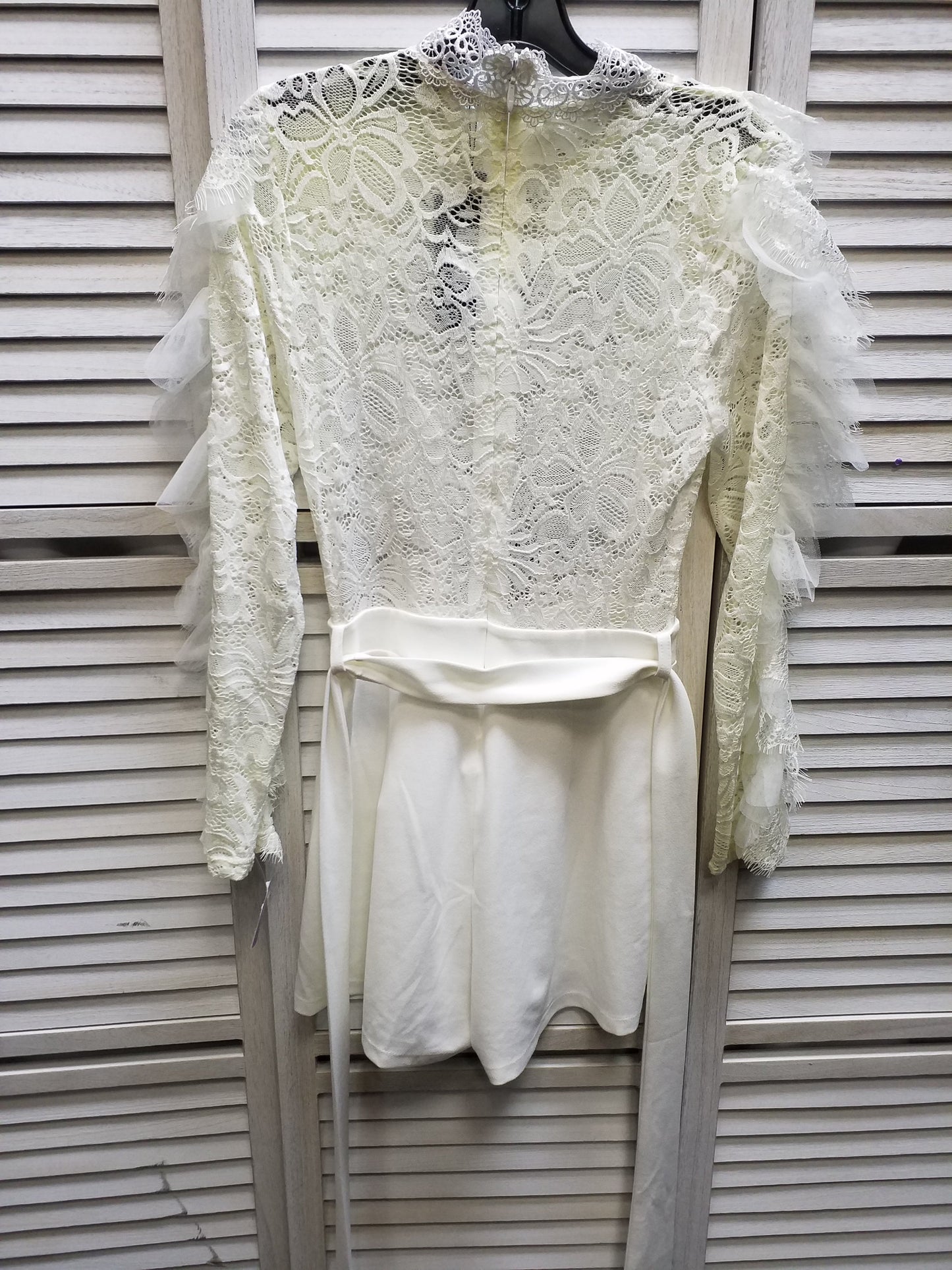 Cream Romper Fashion Nova, Size M