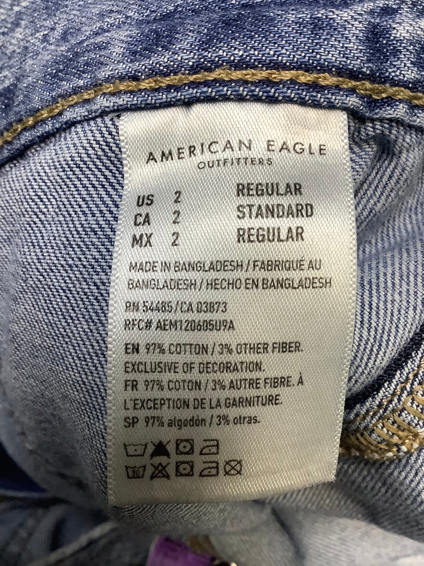 Pants Cargo & Utility By American Eagle In Blue Denim, Size: 2