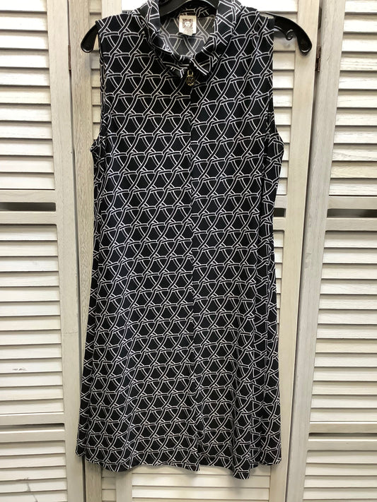 Black & White Dress Casual Midi Anne Klein, Size 10