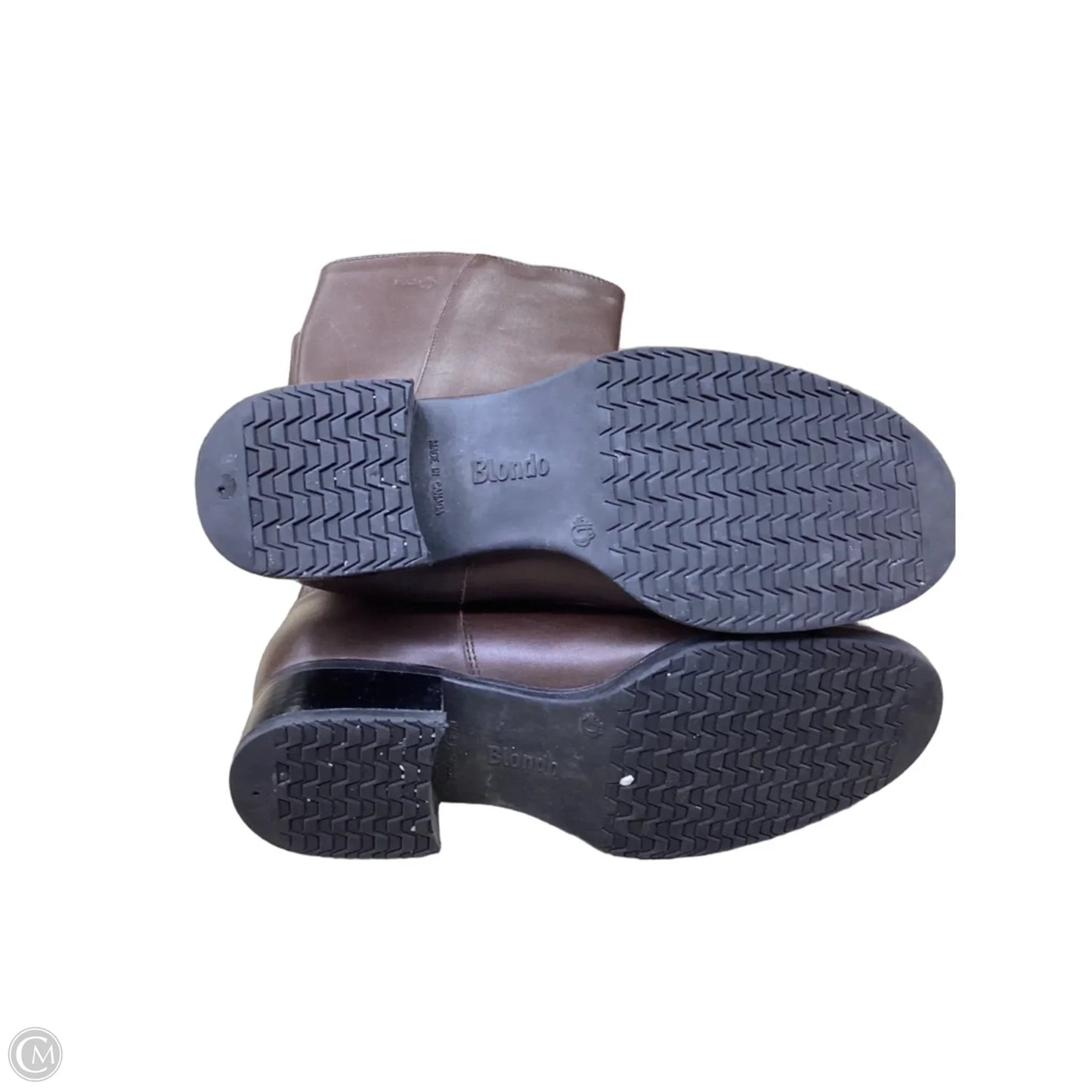 Boots Mid-calf Heels By Blondo In Bronze, Size: 7.5