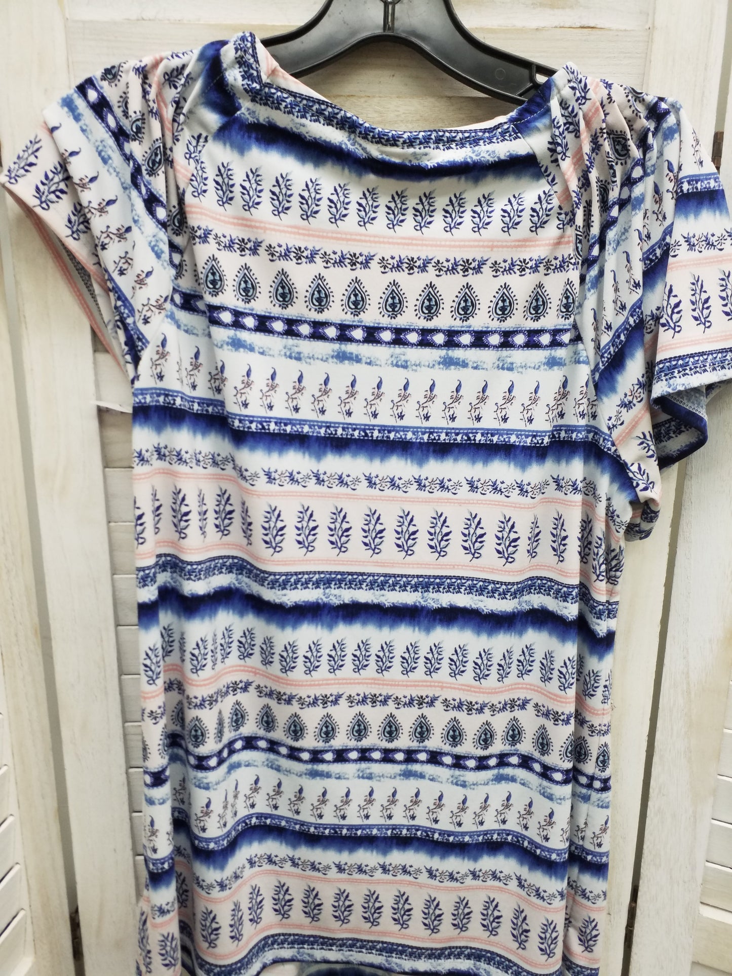 Multi-colored Top Short Sleeve Basic Style And Company, Size L