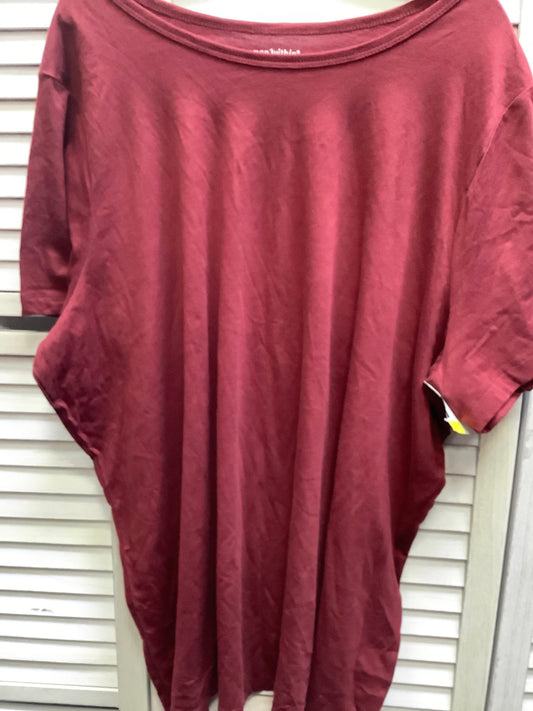 Rust Tunic Short Sleeve Woman Within, Size 2x