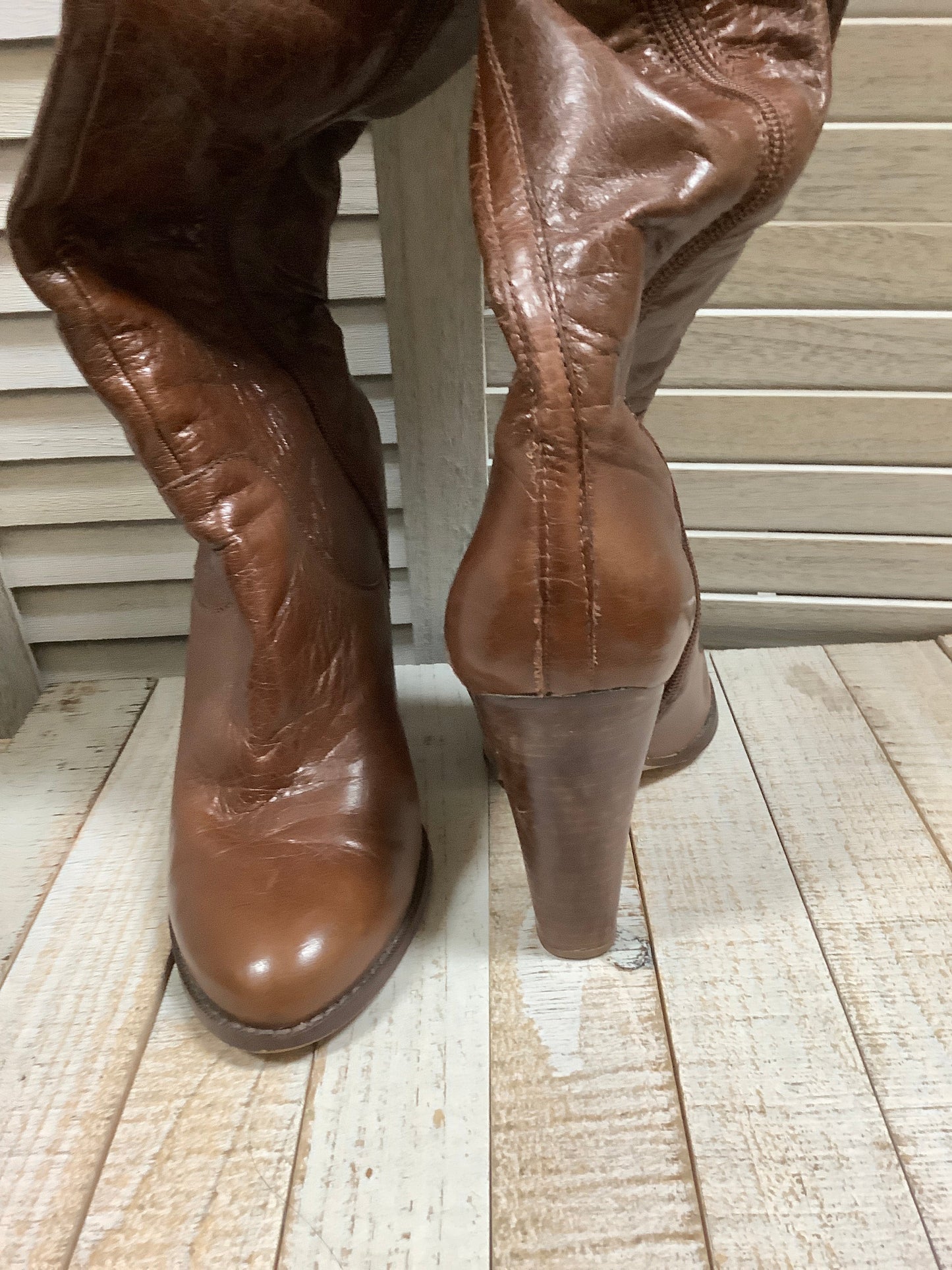 Boots Ankle Heels By Audrey Brooke  Size: 9