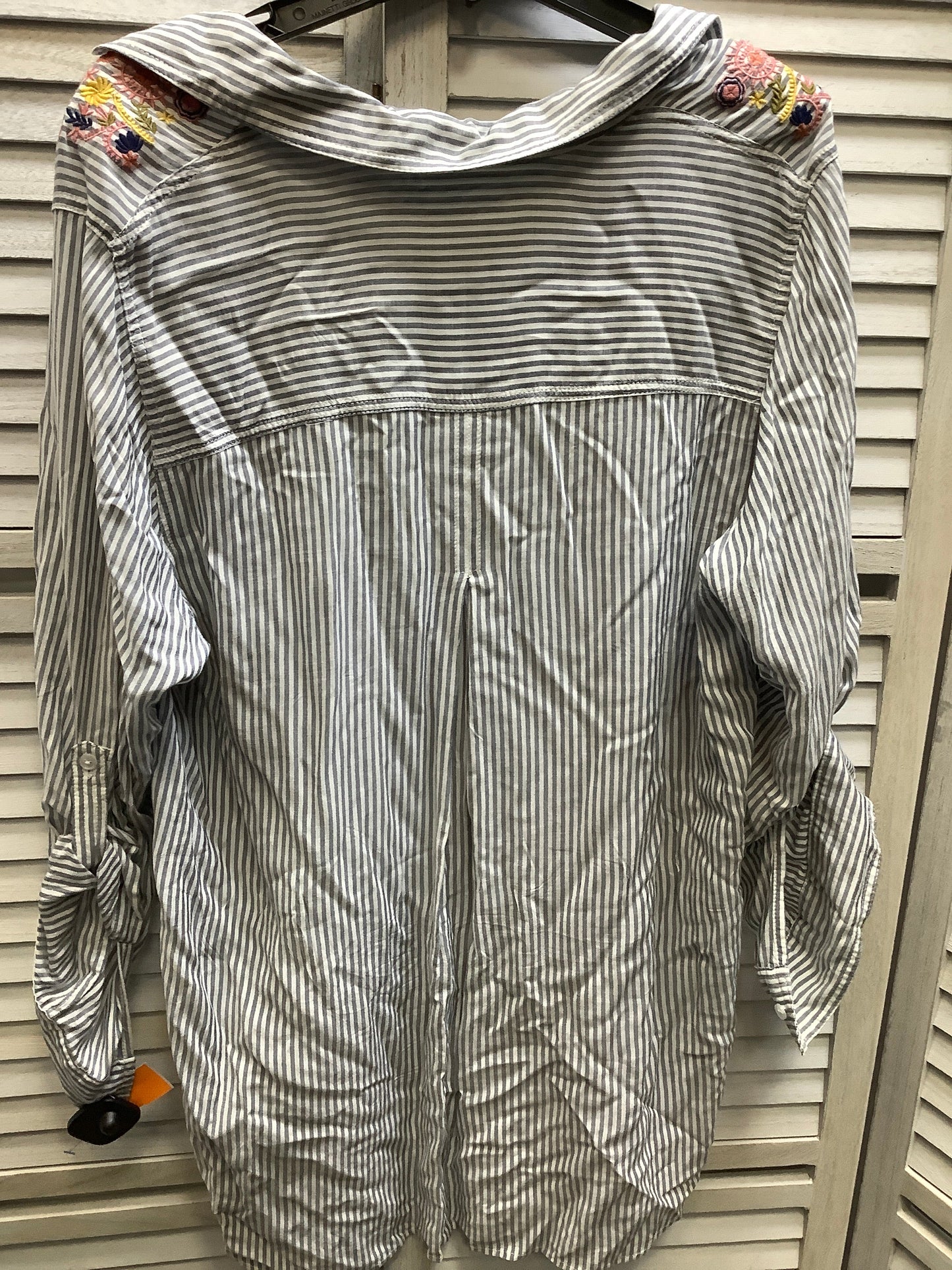 Striped Top Long Sleeve Clothes Mentor, Size Xl