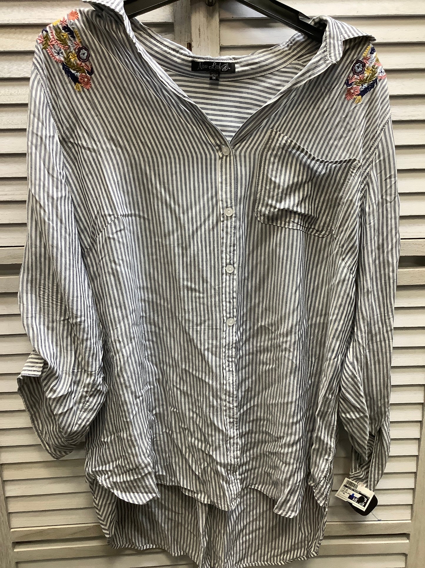 Striped Top Long Sleeve Clothes Mentor, Size Xl