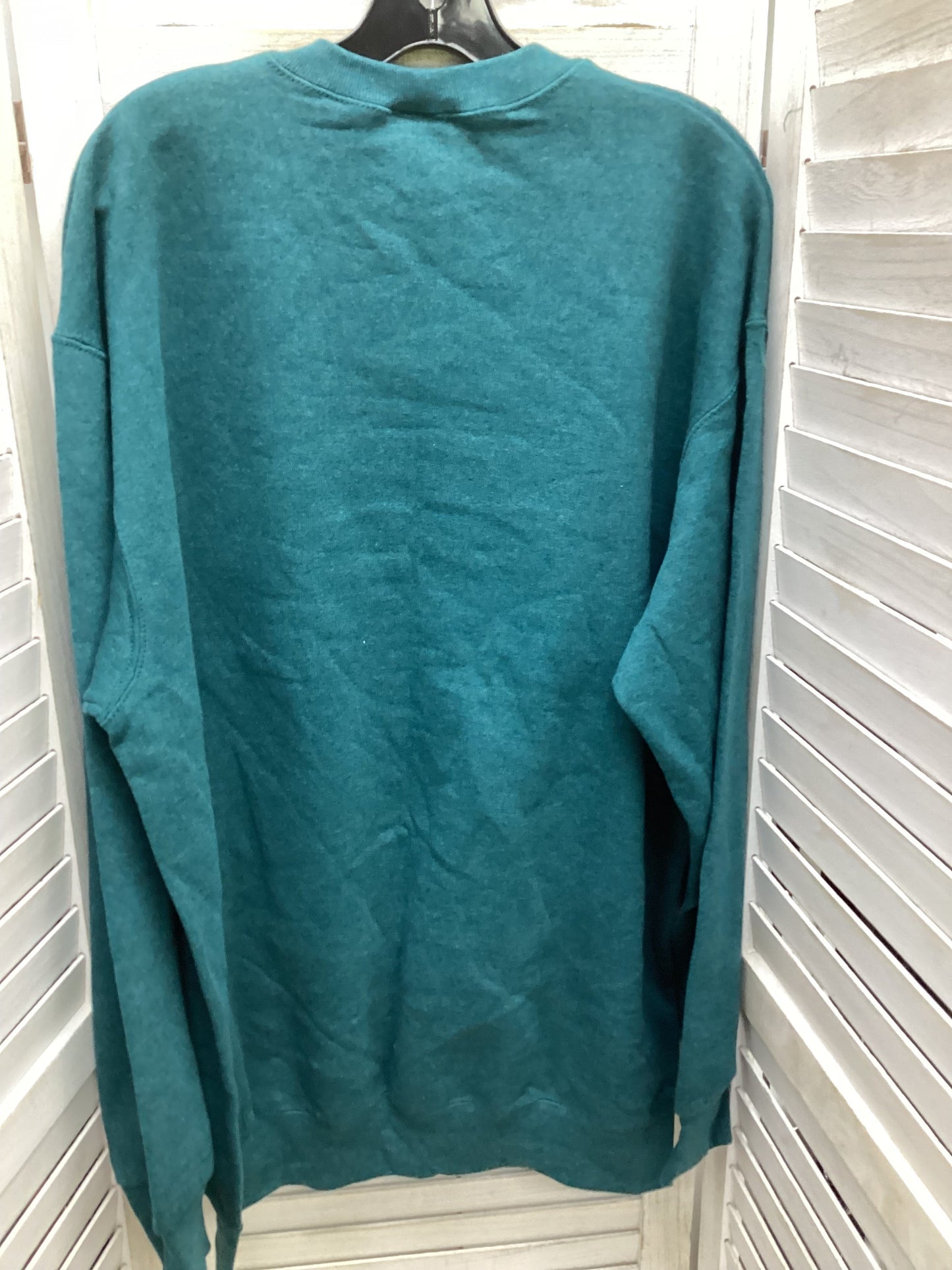 Sweatshirt Crewneck By Fruit Of The Loom In Teal, Size: Xl