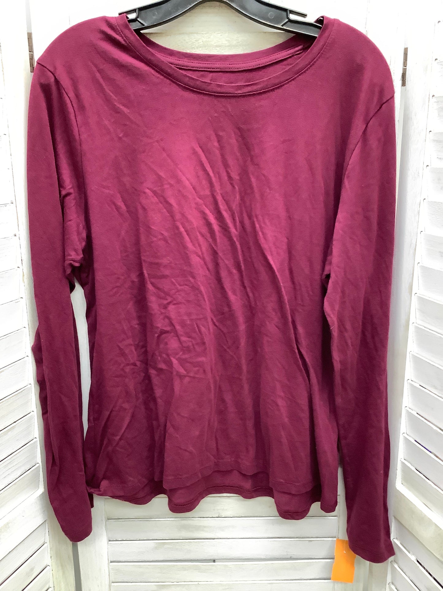 Rose Top Long Sleeve Time And Tru, Size L