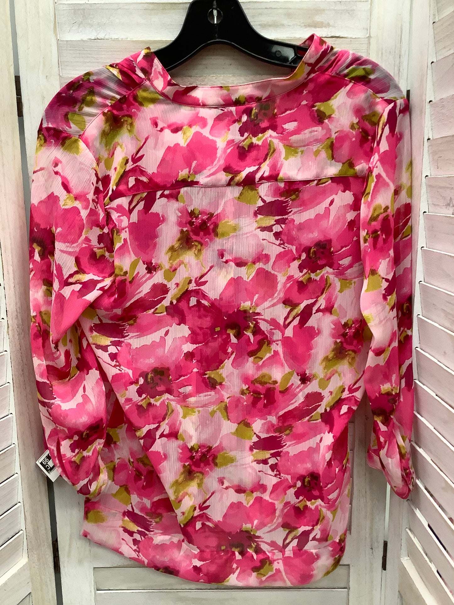 Floral Top 3/4 Sleeve Charter Club, Size 2
