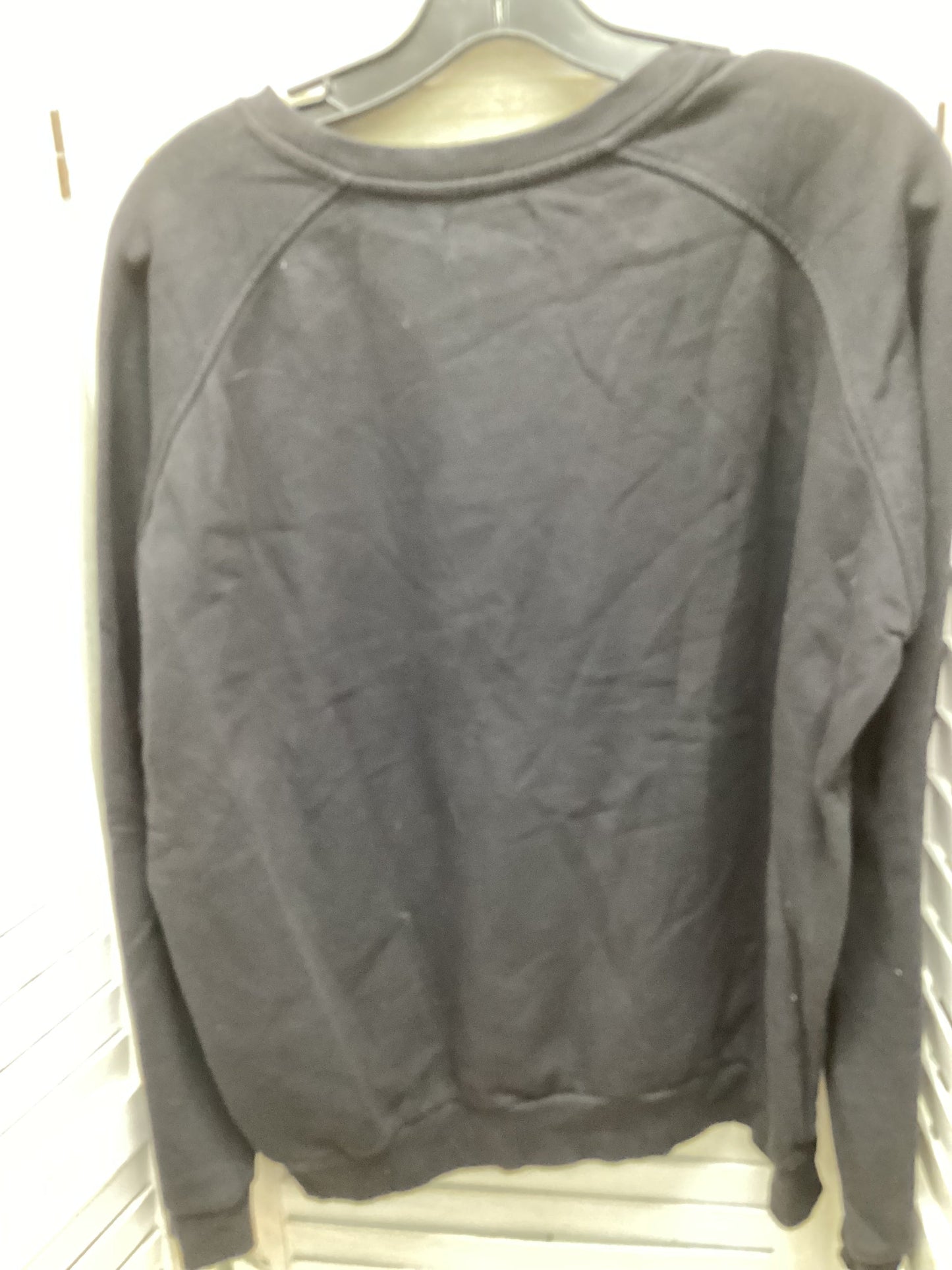 Sweatshirt Crewneck By Clothes Mentor In Black, Size: Xl