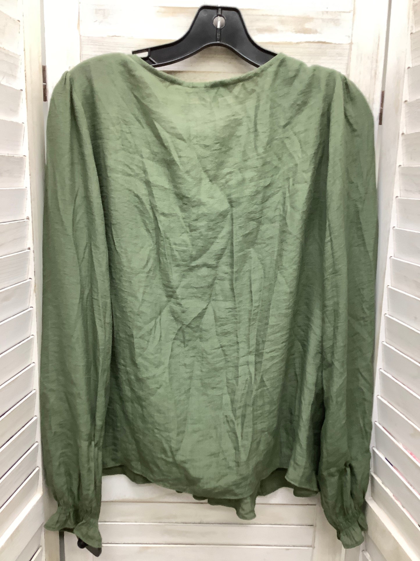 Green Top Long Sleeve Nanette By Nanette Lepore, Size M