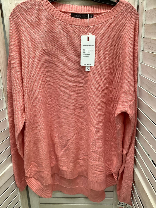 Sweater By Clothes Mentor In Pink, Size: 2x