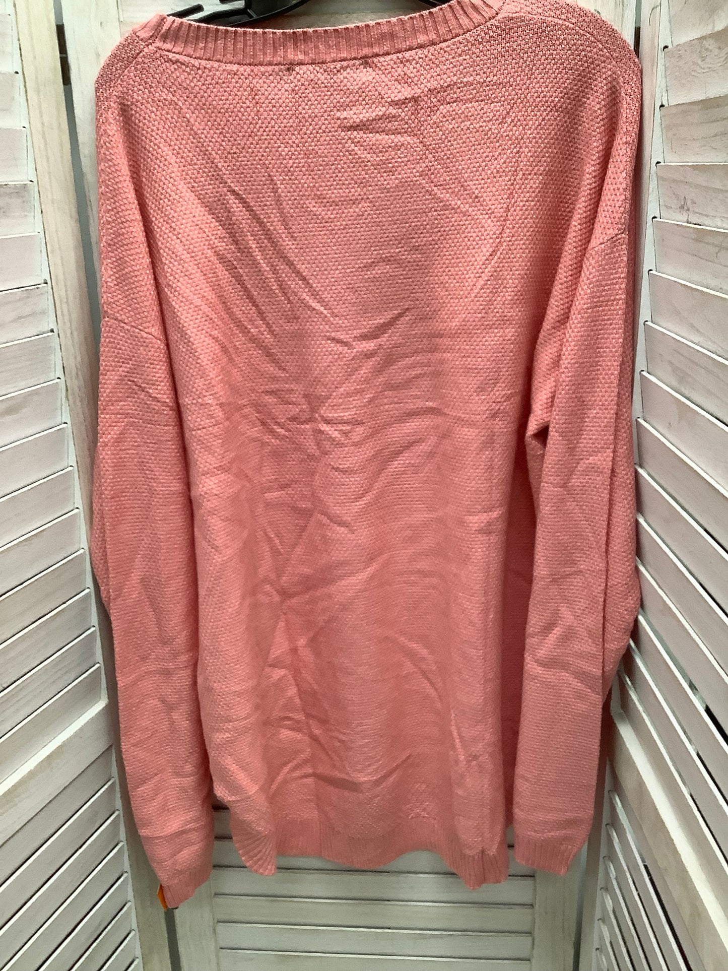 Sweater By Clothes Mentor In Pink, Size: 2x