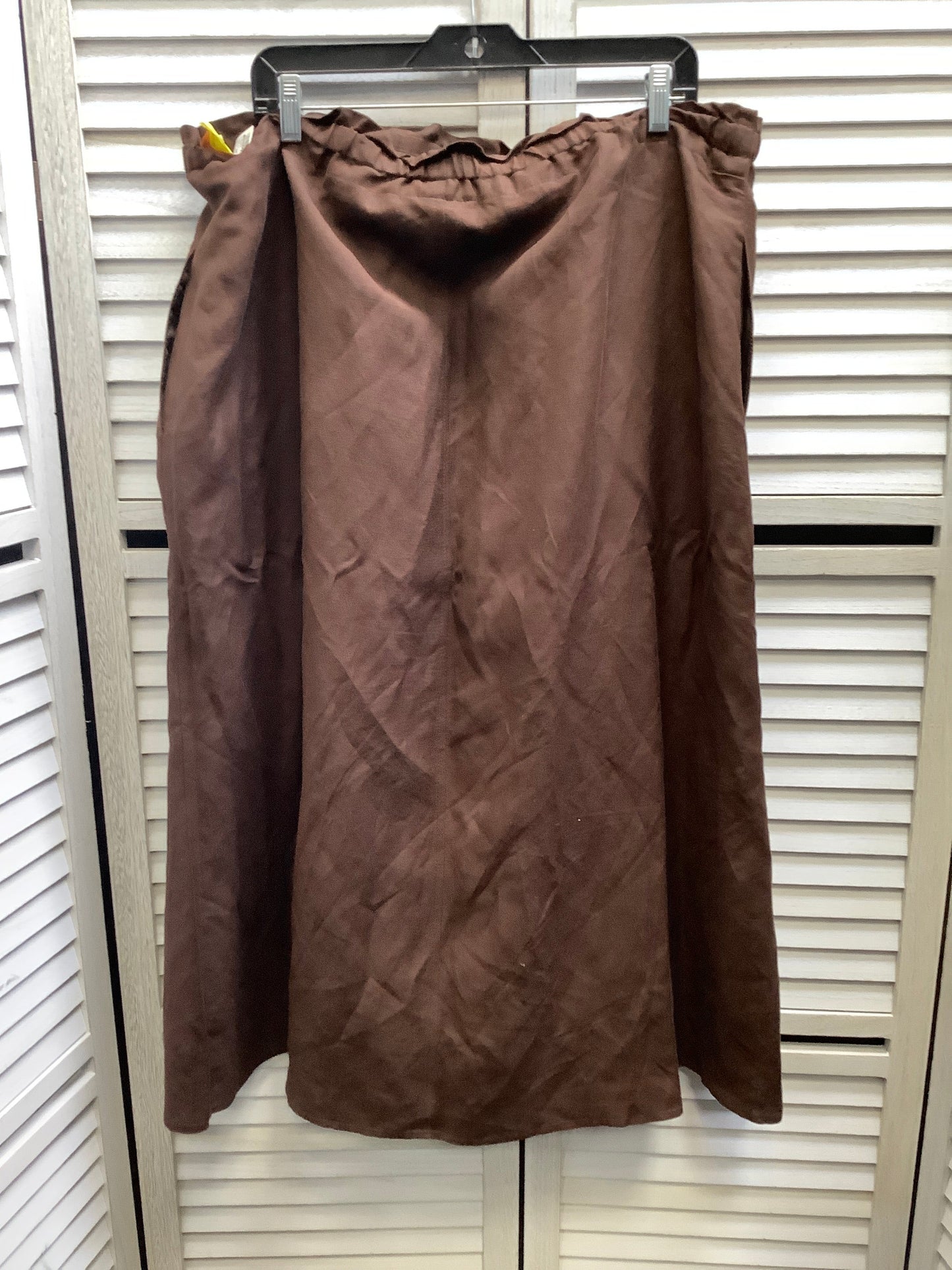 Skirt Midi By Ashley Stewart In Brown, Size: 3x