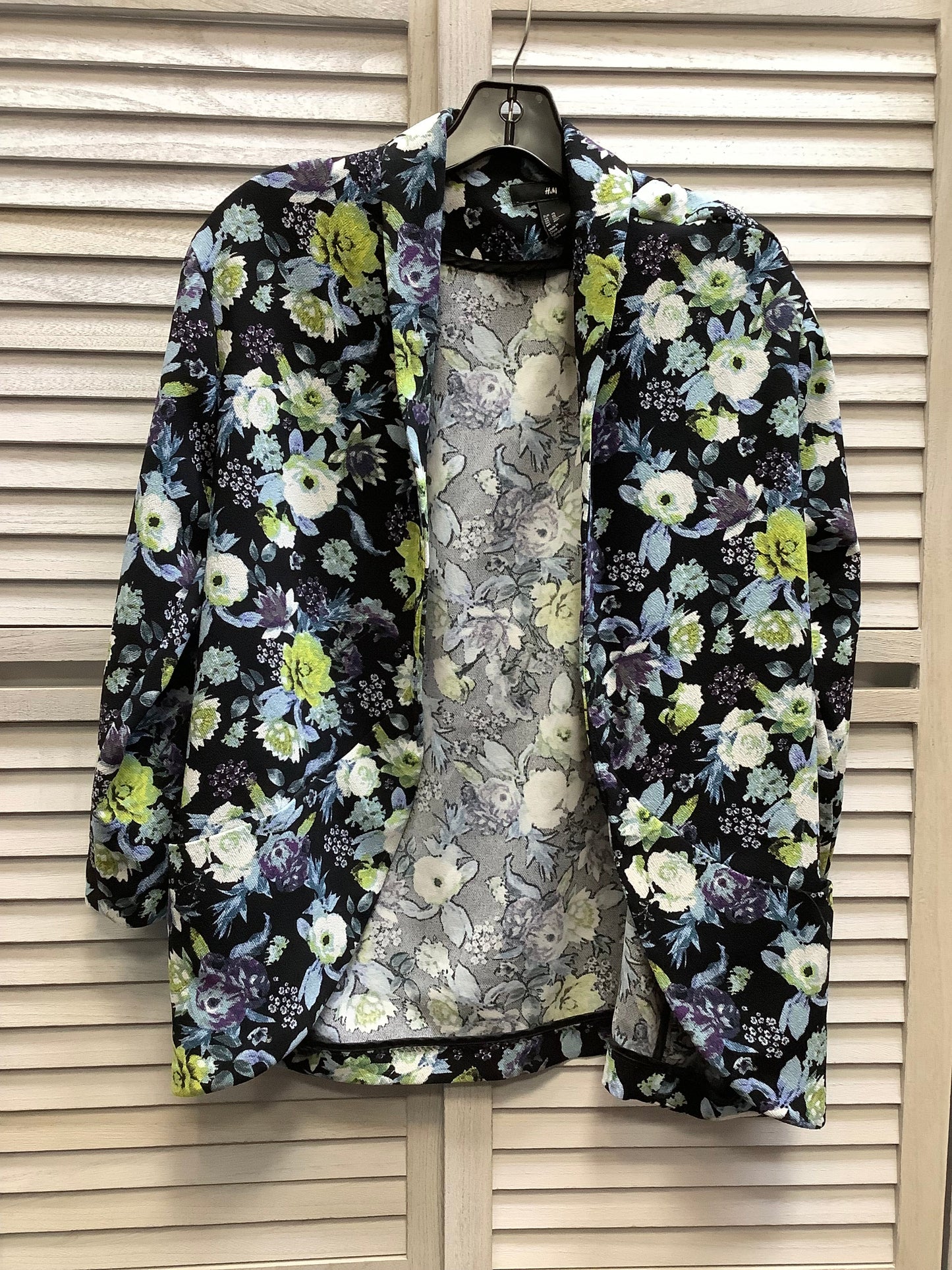 Floral Print Blazer H&m, Size Xs