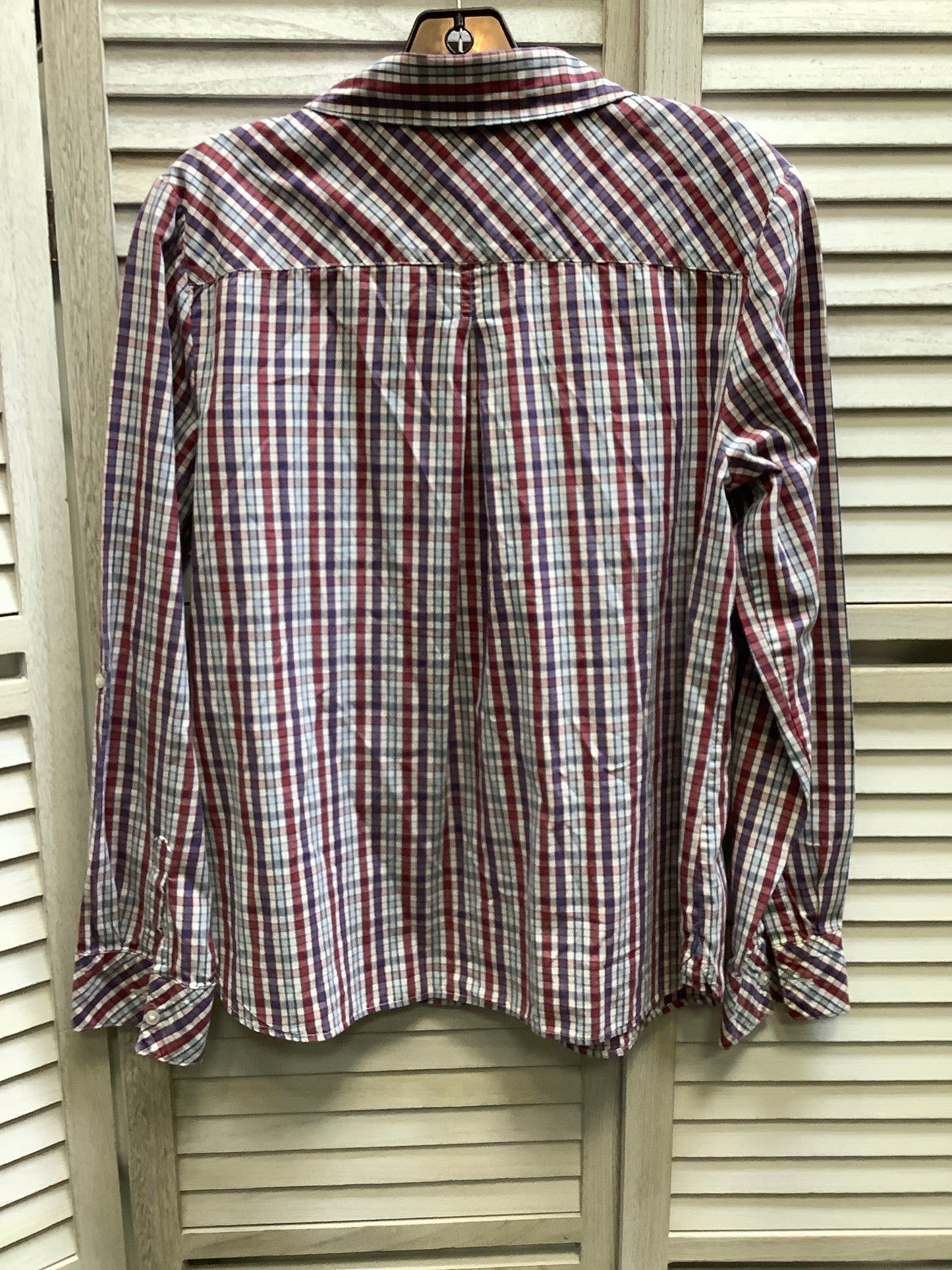 Plaid Pattern Top Long Sleeve Tommy Hilfiger, Size L