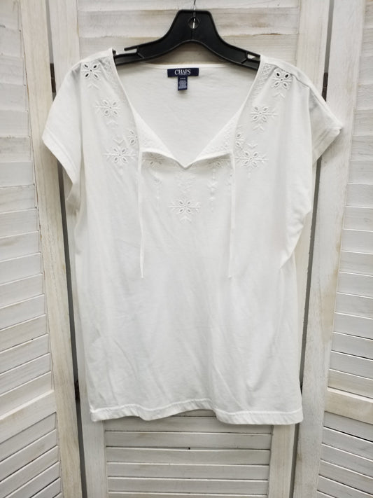 Top Short Sleeve By Chaps  Size: M