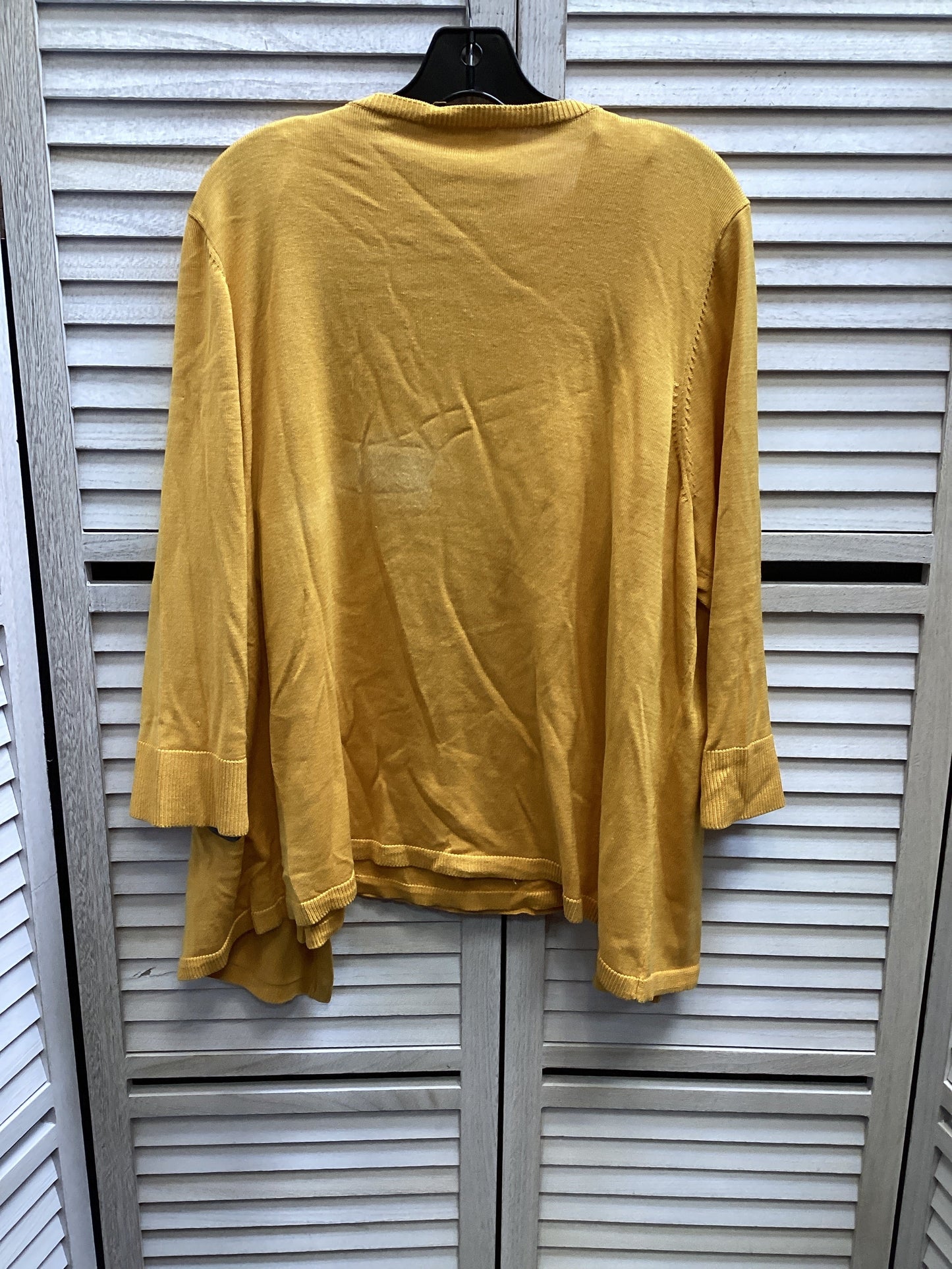 Sweater 2pc By Coldwater Creek In Yellow, Size: 2x