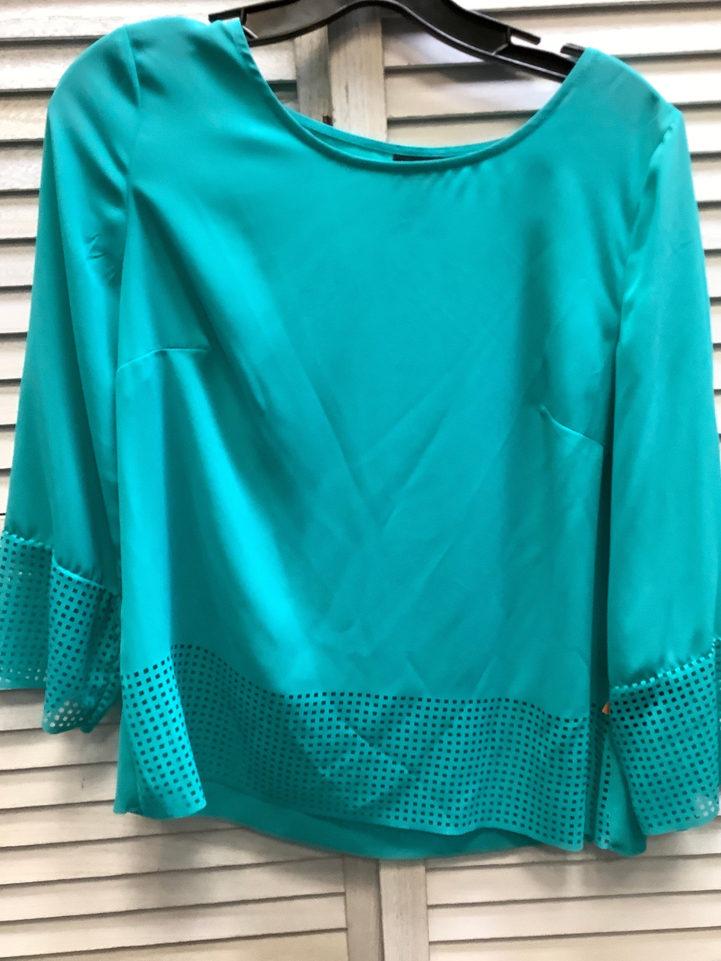 Teal Top 3/4 Sleeve Worthington, Size S