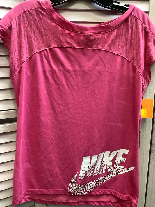 Pink Athletic Top Short Sleeve Nike, Size Xl