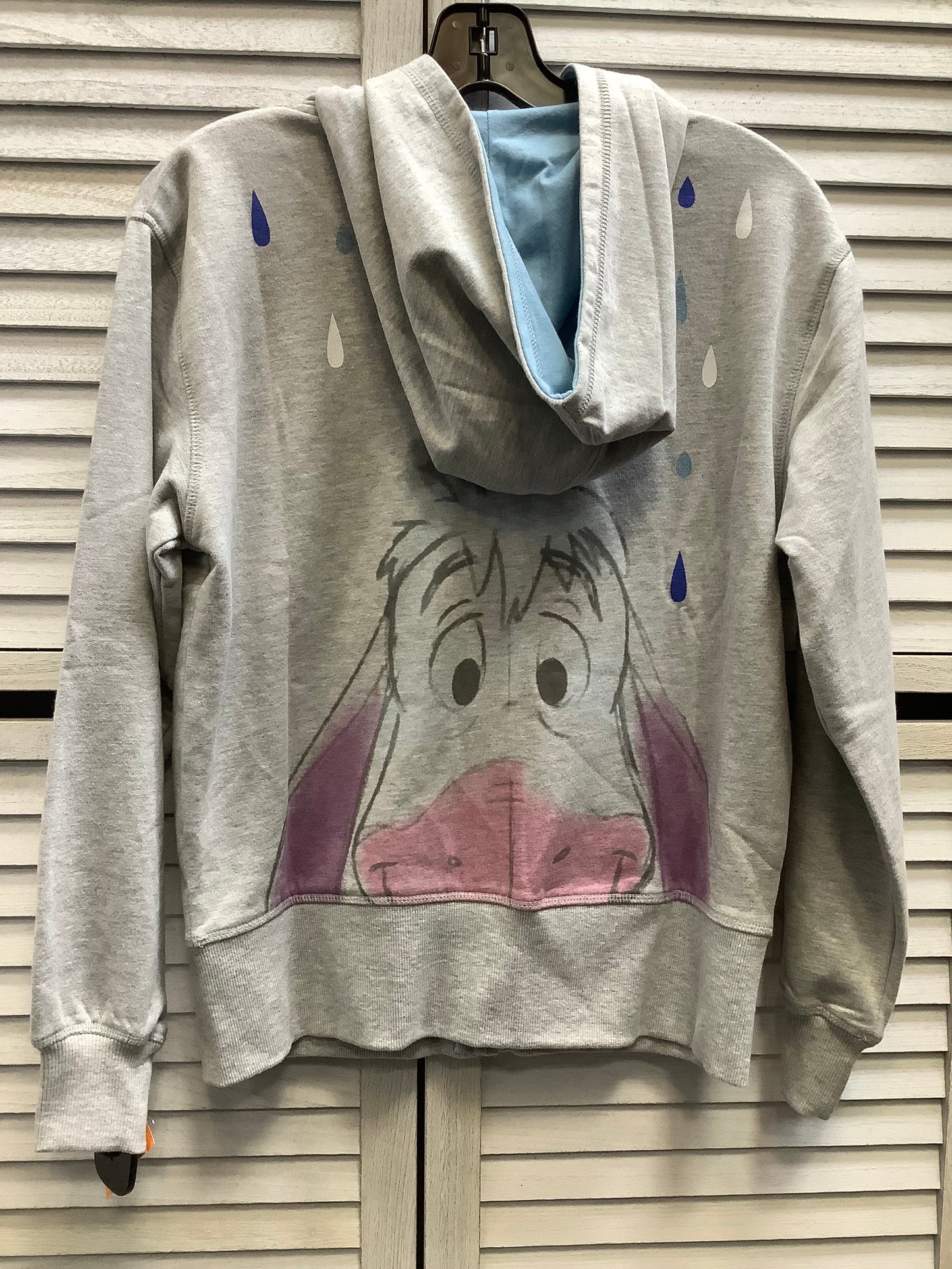 Sweatshirt Hoodie By Clothes Mentor In Grey, Size: Xs