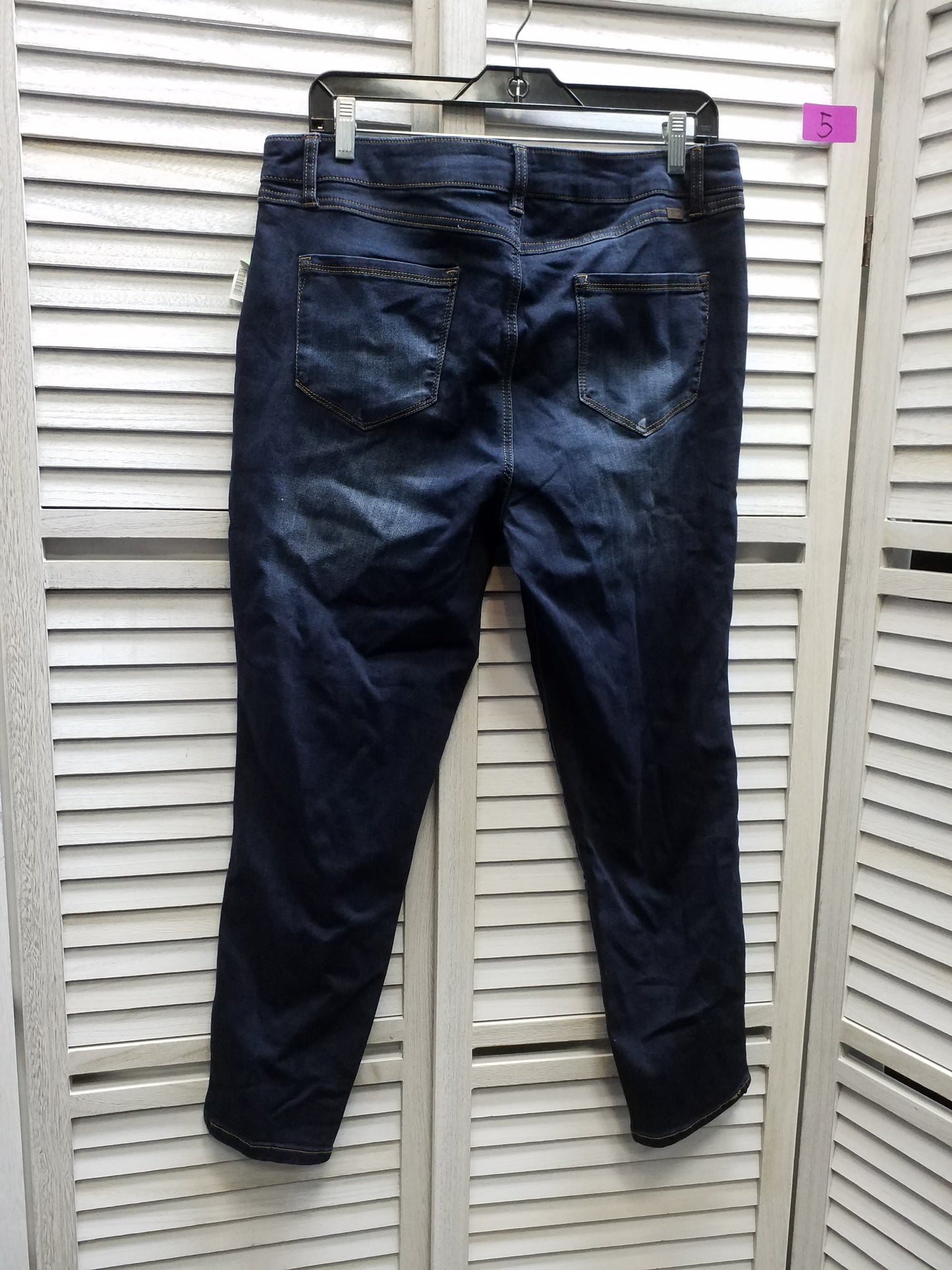 Blue Denim Jeans Skinny 1822 Denim, Size 16