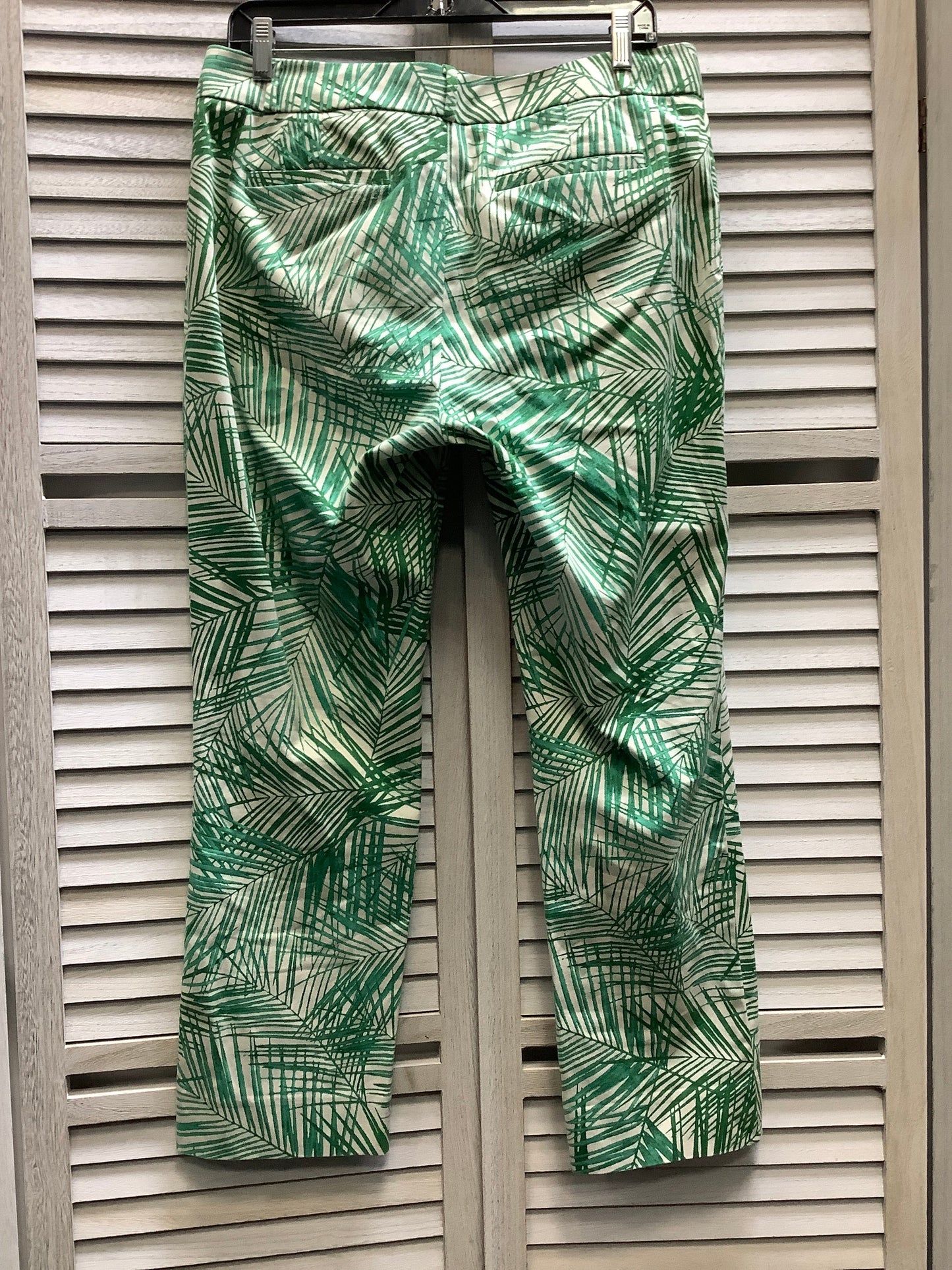 Green Pants Cropped Banana Republic, Size 8