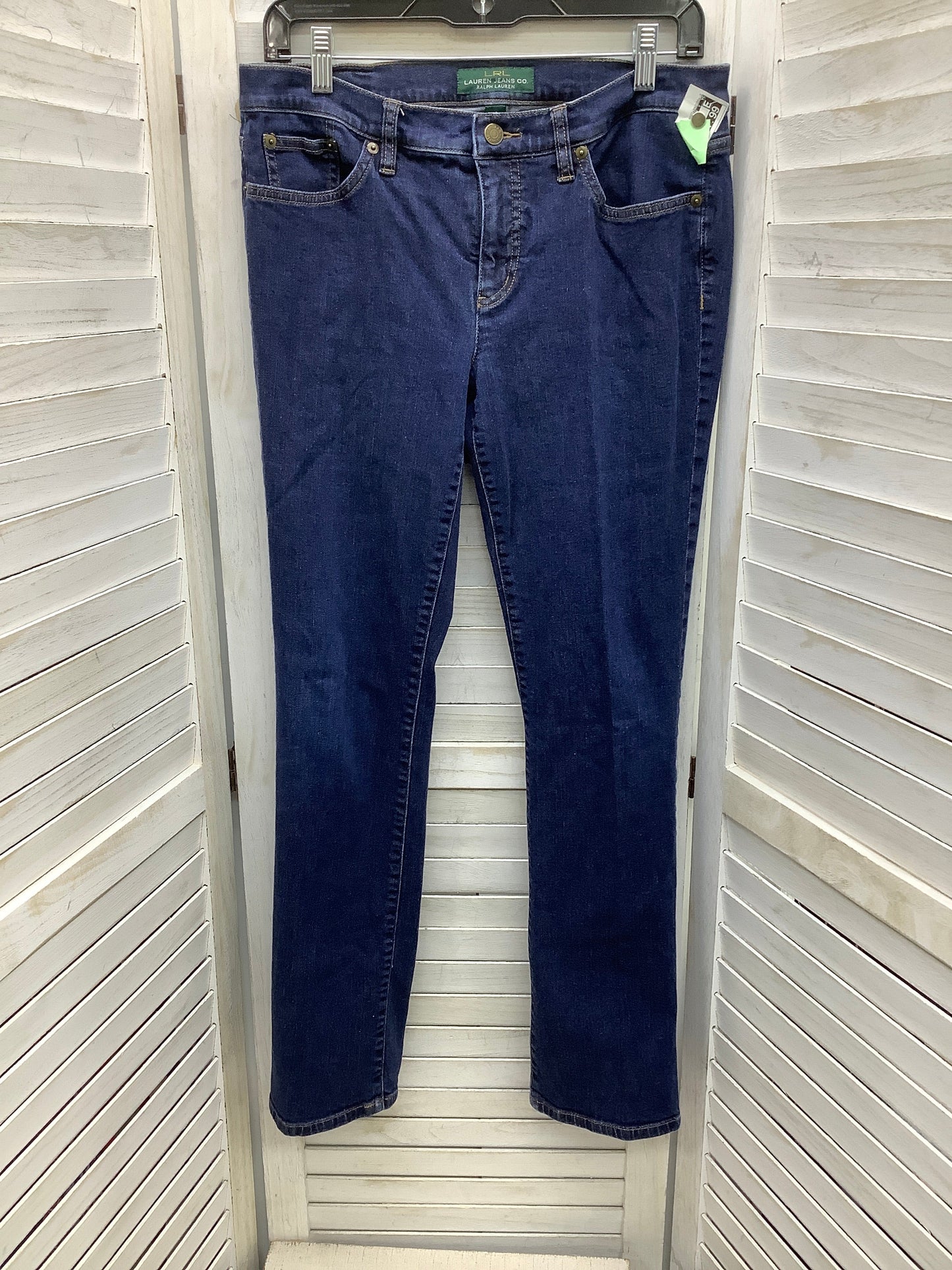 Blue Denim Jeans Skinny Lauren By Ralph Lauren, Size 8