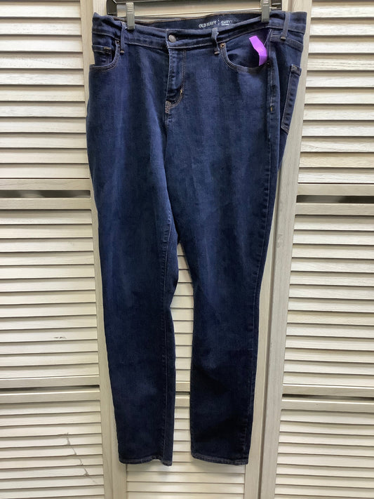 Blue Denim Jeans Boot Cut Old Navy, Size 14