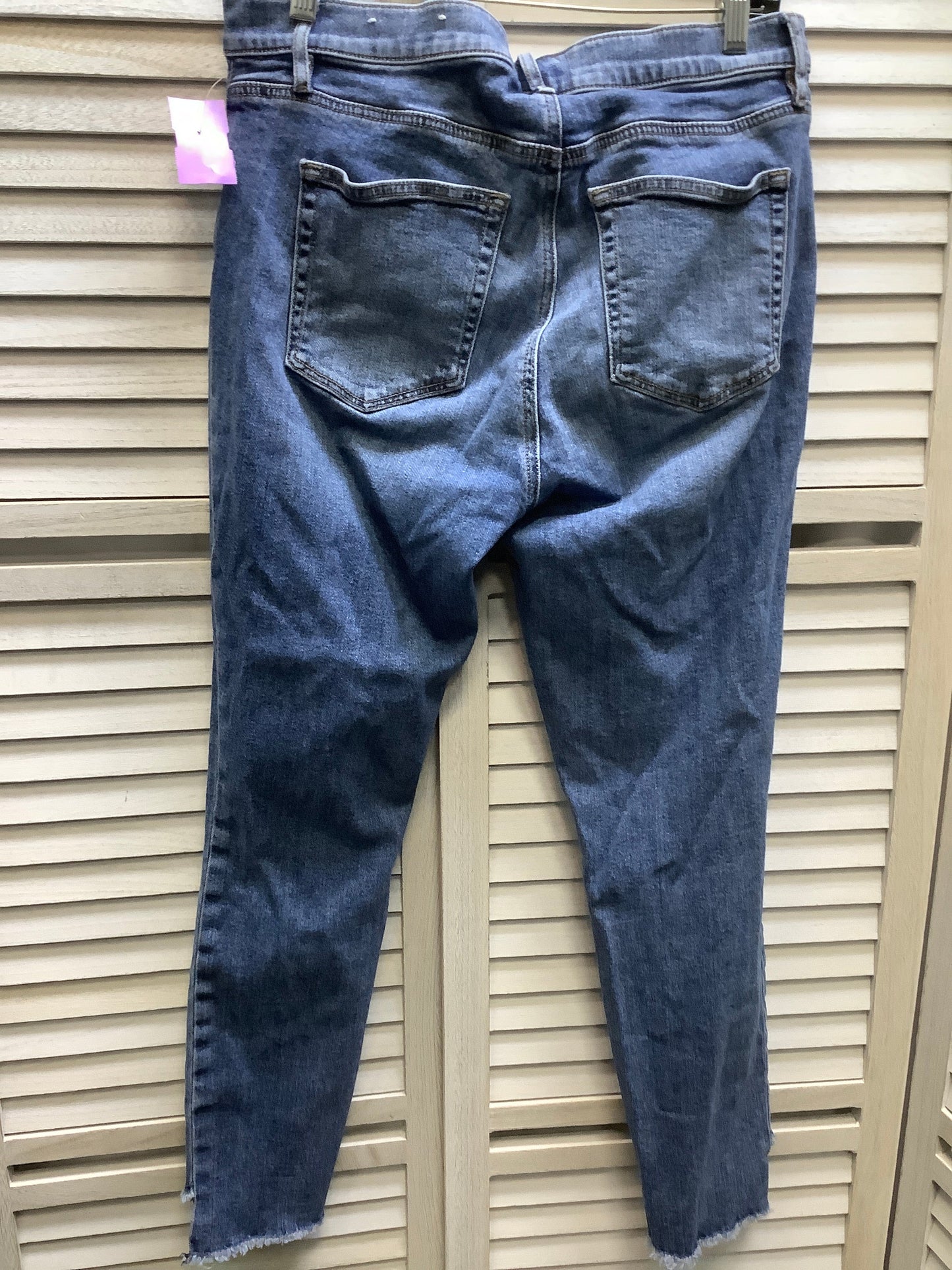 Blue Denim Jeans Cropped Loft, Size 8