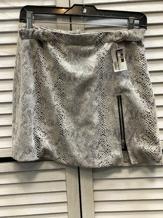 Skirt Mini & Short By Hem & Thread In Snakeskin Print, Size: S