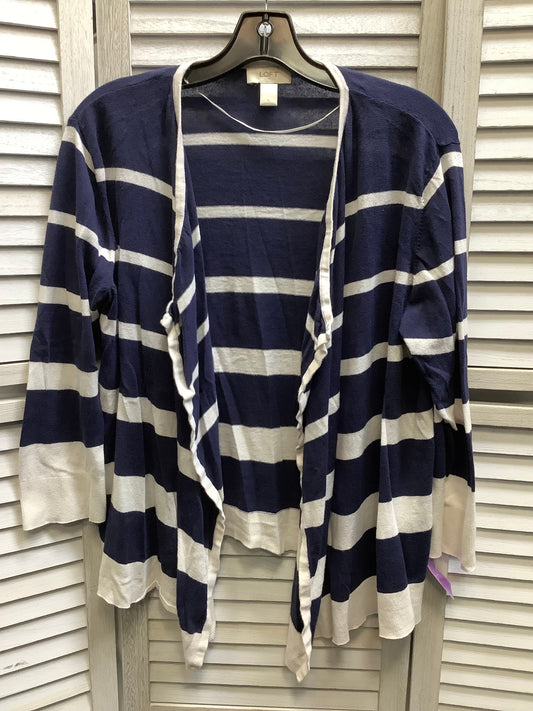 Striped Pattern Cardigan Loft, Size Xl