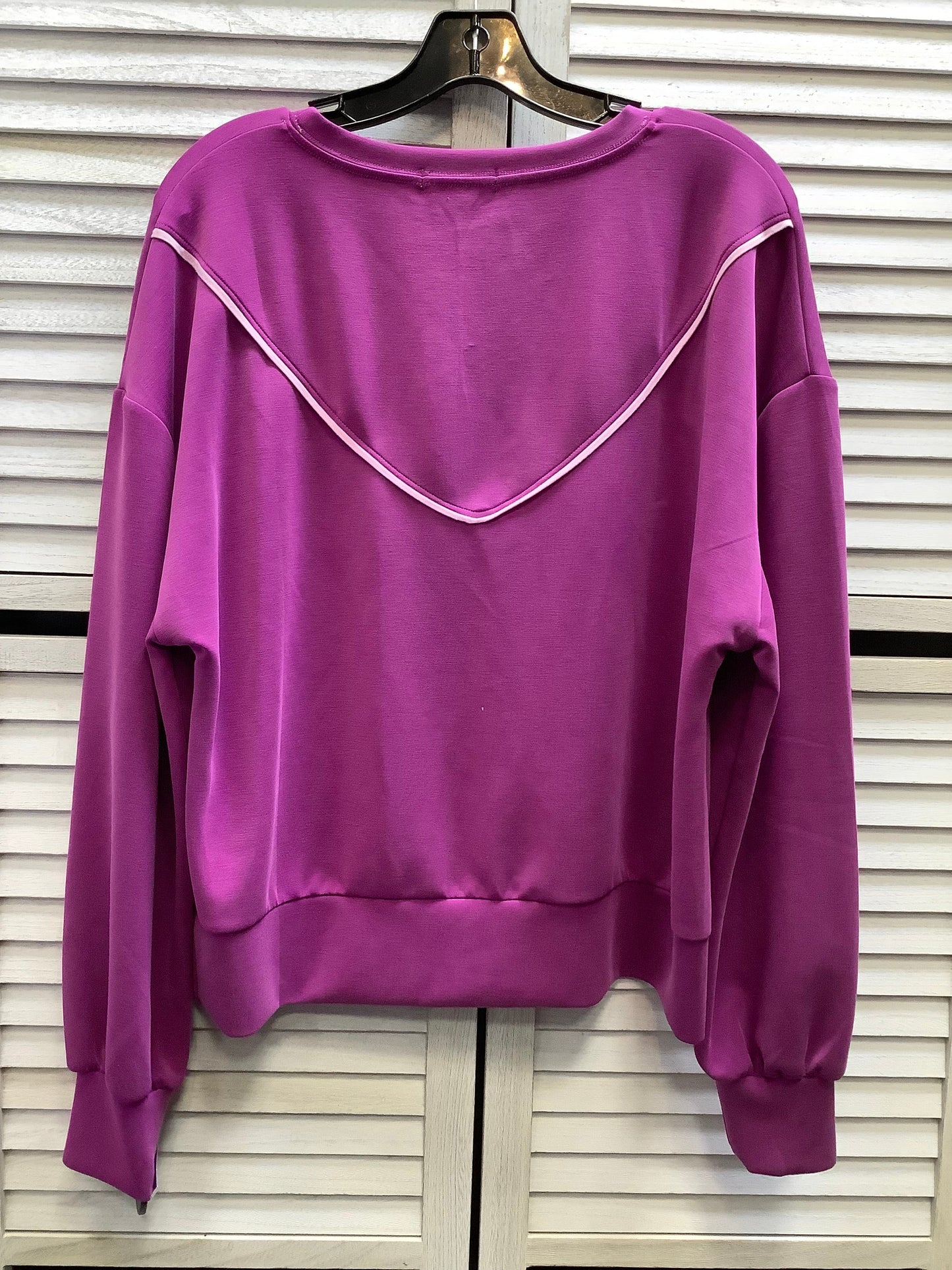 Sweatshirt Crewneck By Clothes Mentor In Purple, Size: Xl