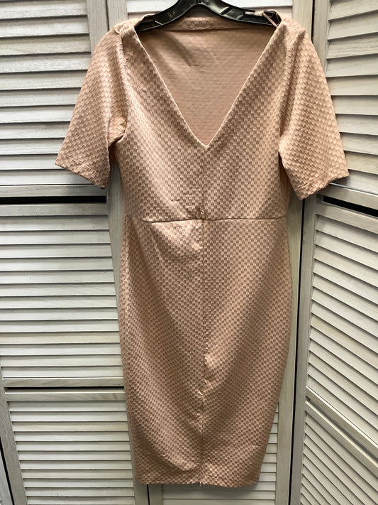 Dress Casual Midi By Zara In Pink, Size: L