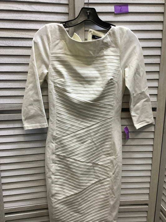Ivory Dress Casual Short White House Black Market, Size 0