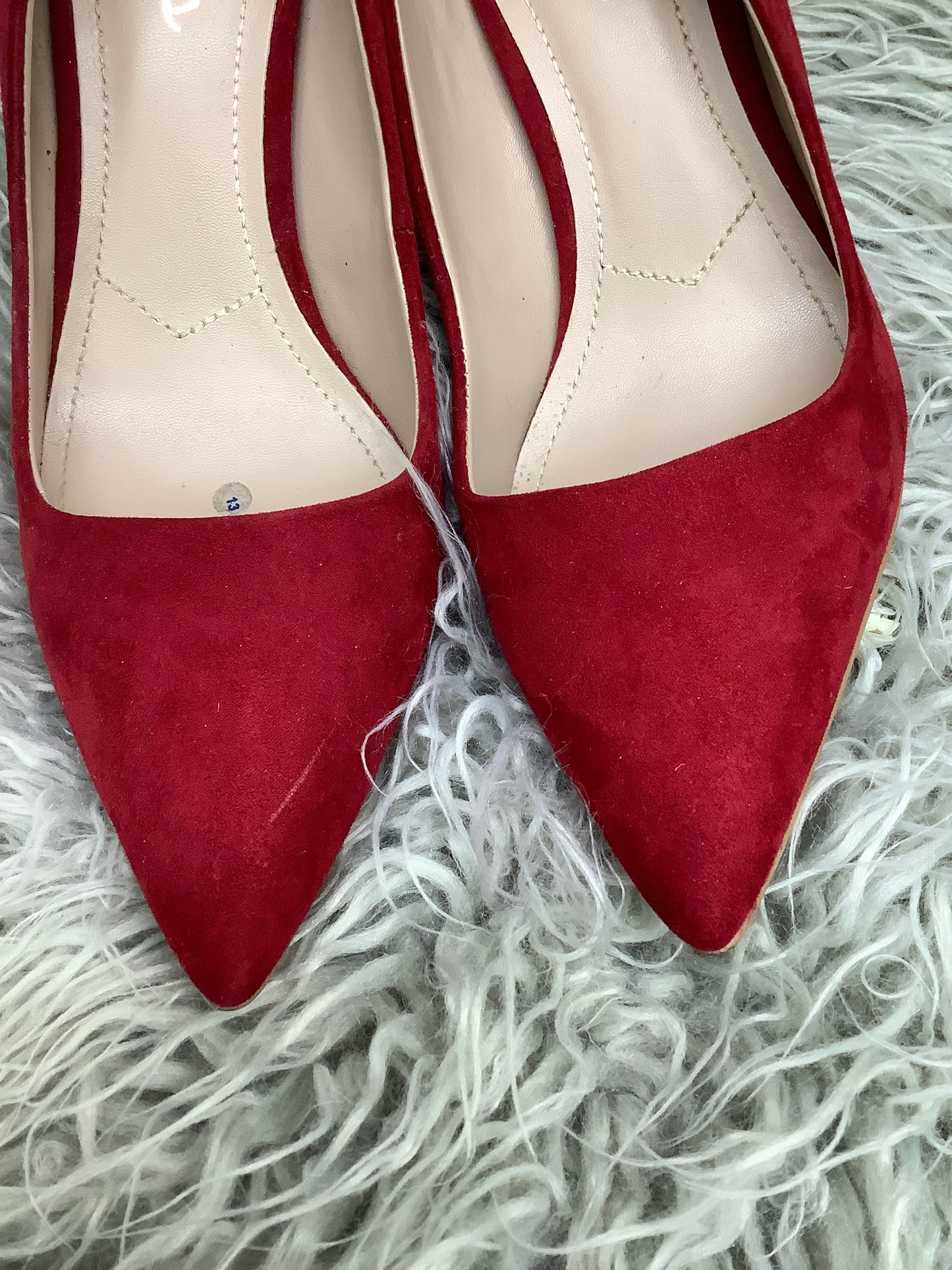 Red Shoes Heels Stiletto Charles By Charles David, Size 8