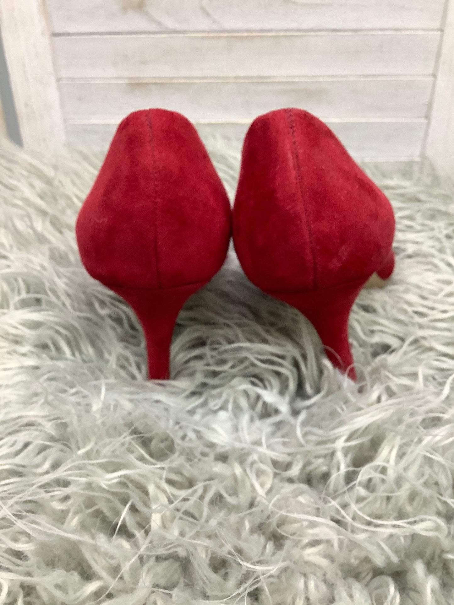 Red Shoes Heels Stiletto Charles By Charles David, Size 8