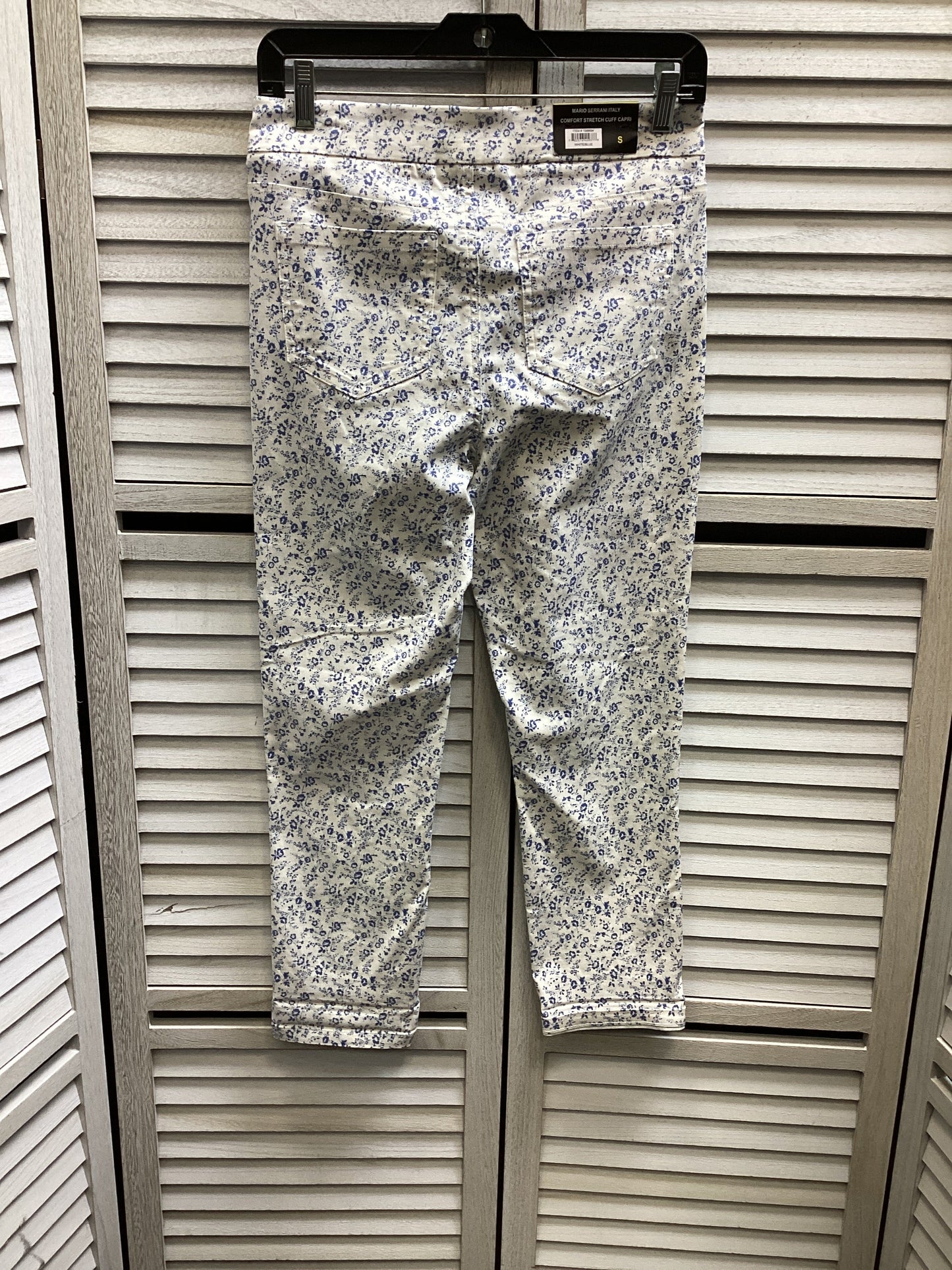 Pants Cropped By Mario Serrani In Floral Print, Size: S