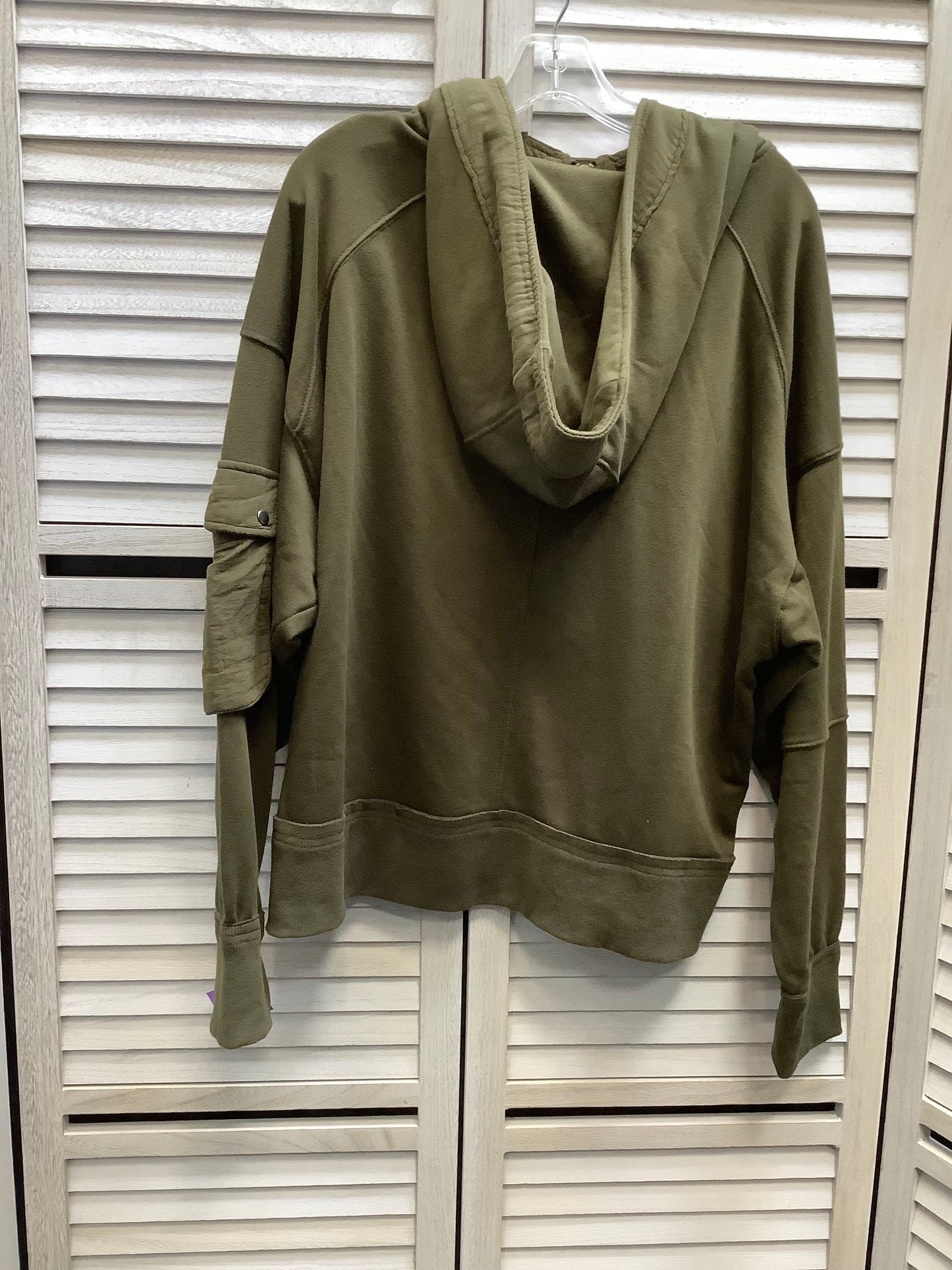 Sweatshirt Hoodie By Bohme In Green, Size: S