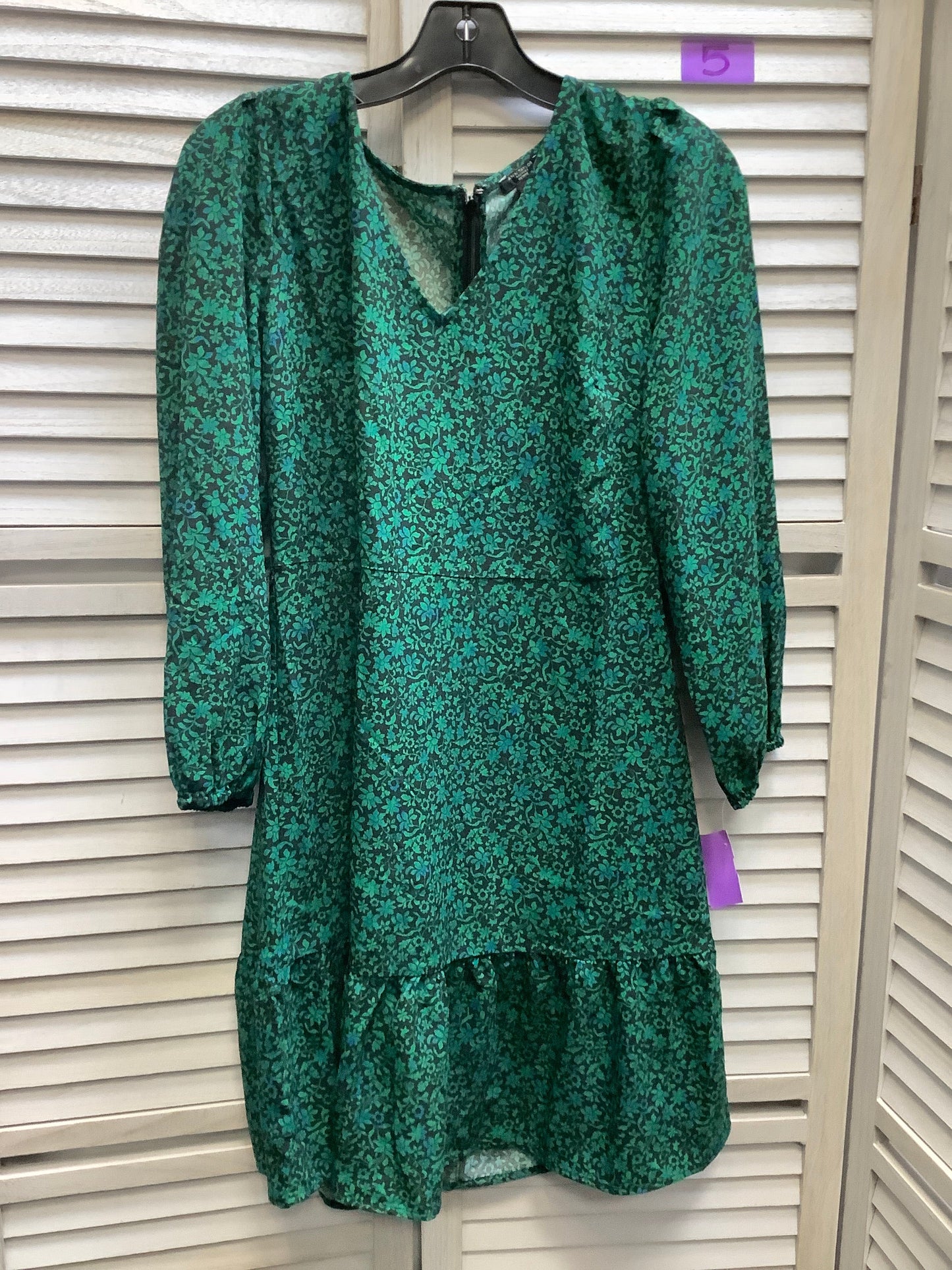Green Dress Casual Short Ann Taylor, Size 8