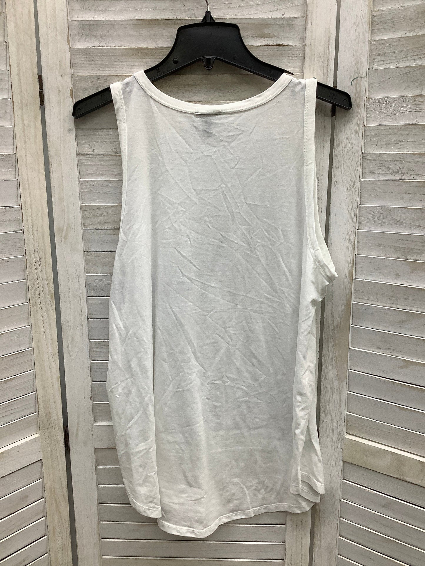 Top Sleeveless By Torrid In White, Size: 1x