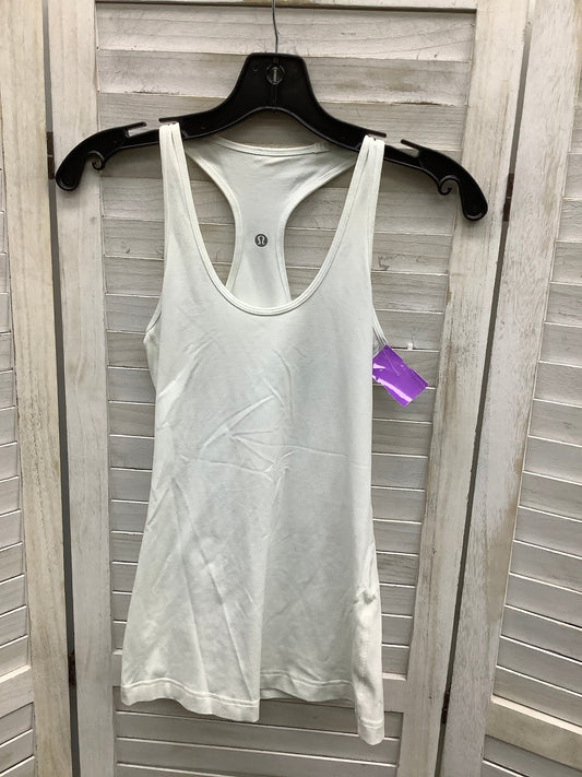 White Athletic Tank Top Lululemon, Size 4