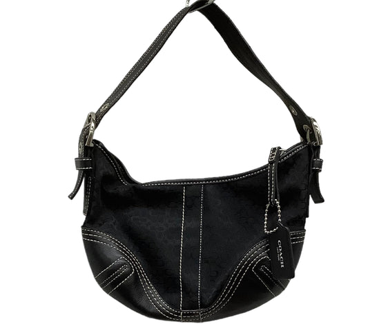 Black Handbag Designer Coach, Size Medium